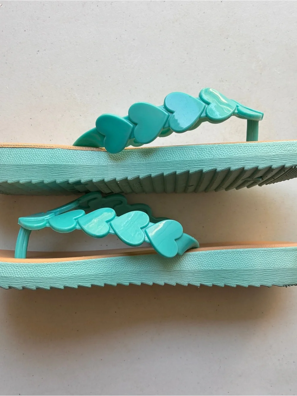 Rocawear Teal Heart-Accent Flip Flops